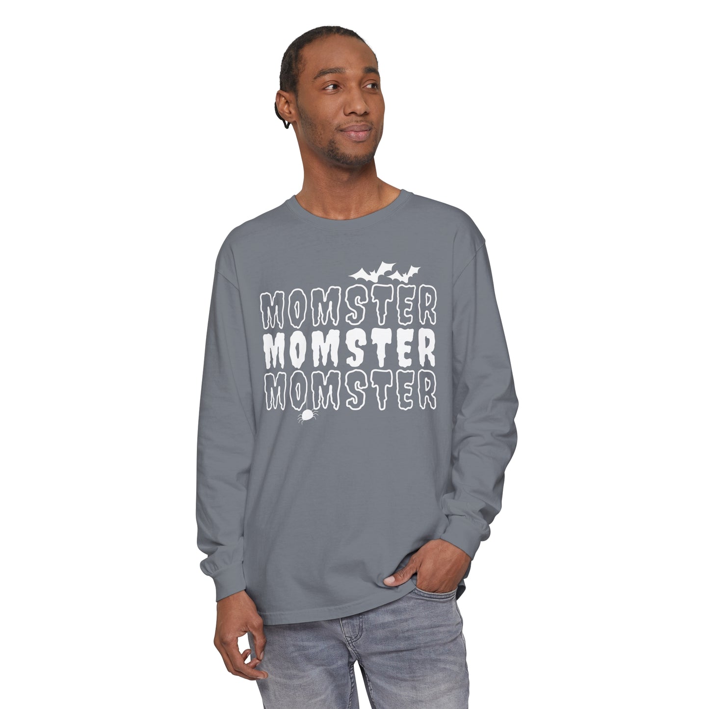 Momster Unisex Garment-dyed Long Sleeve T-Shirt