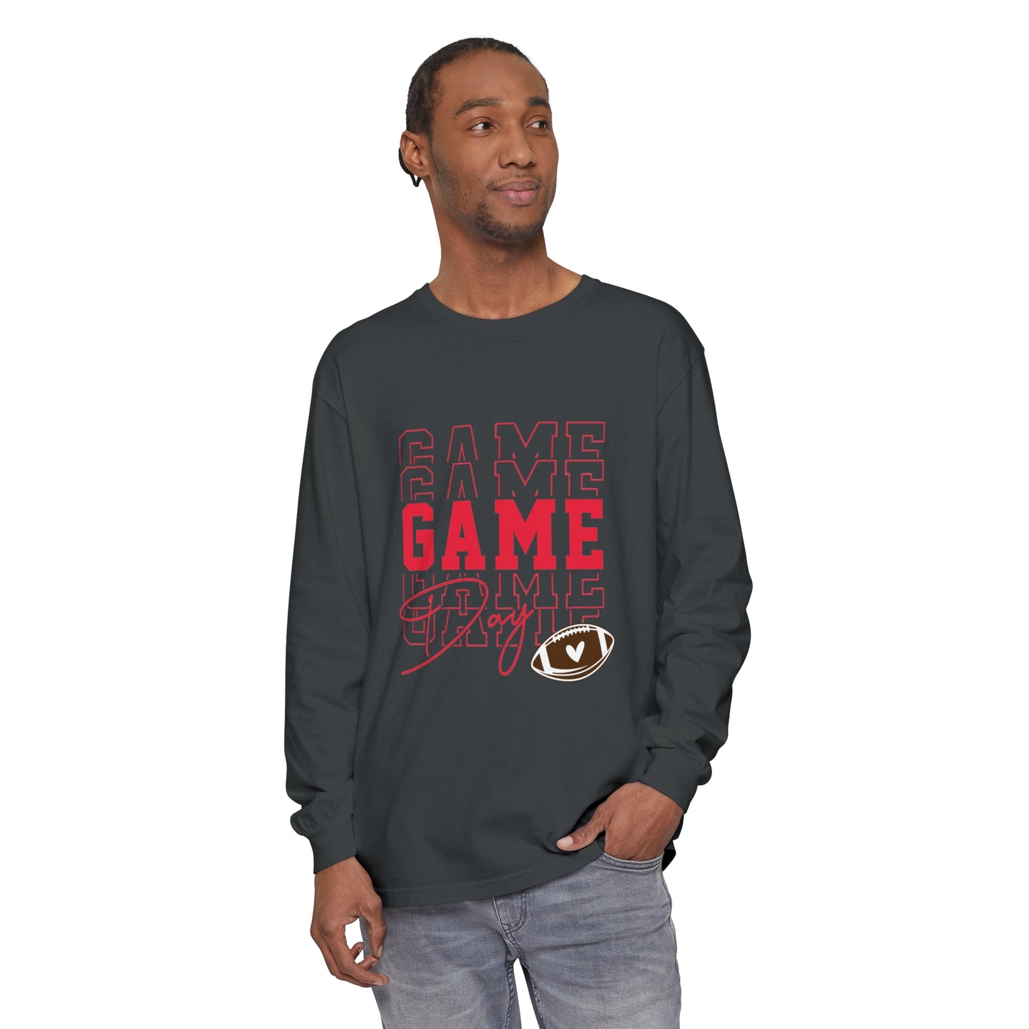 Game Day Triple Unisex Garment-dyed Long Sleeve T-Shirt