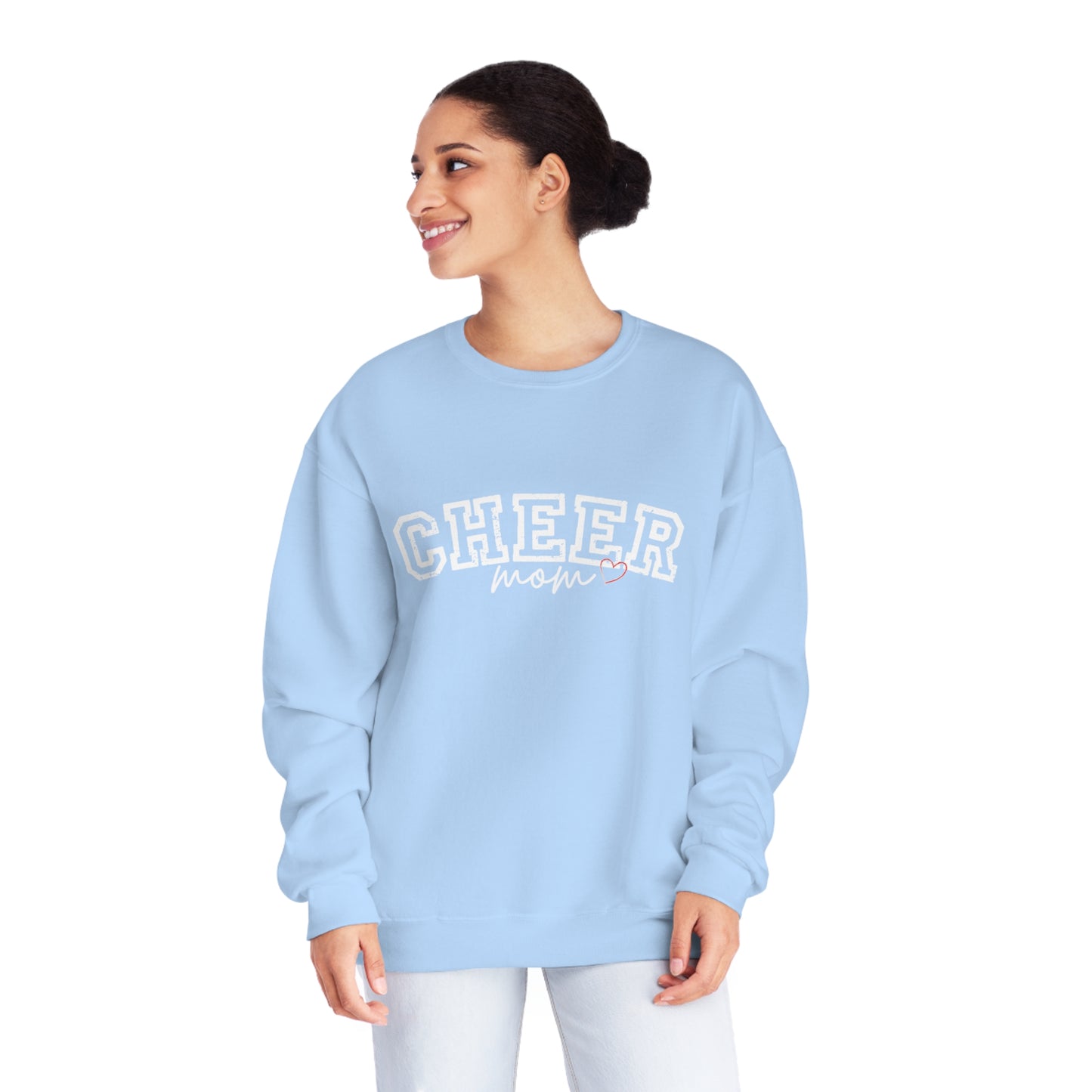 CHEER mom heart Unisex NuBlend® Crewneck Sweatshirt