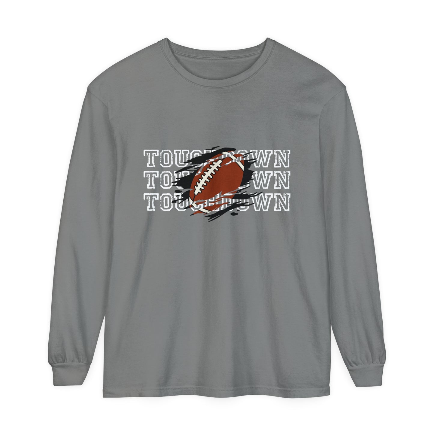 Touchdown Triple Unisex Garment-dyed Long Sleeve T-Shirt