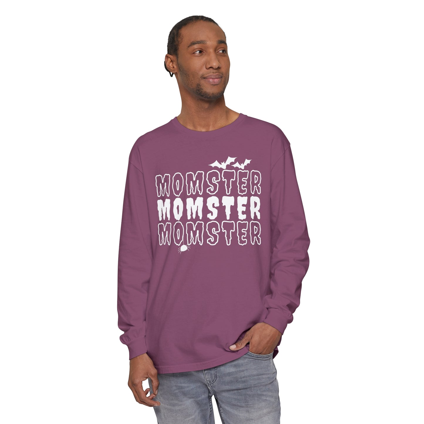 Momster Unisex Garment-dyed Long Sleeve T-Shirt
