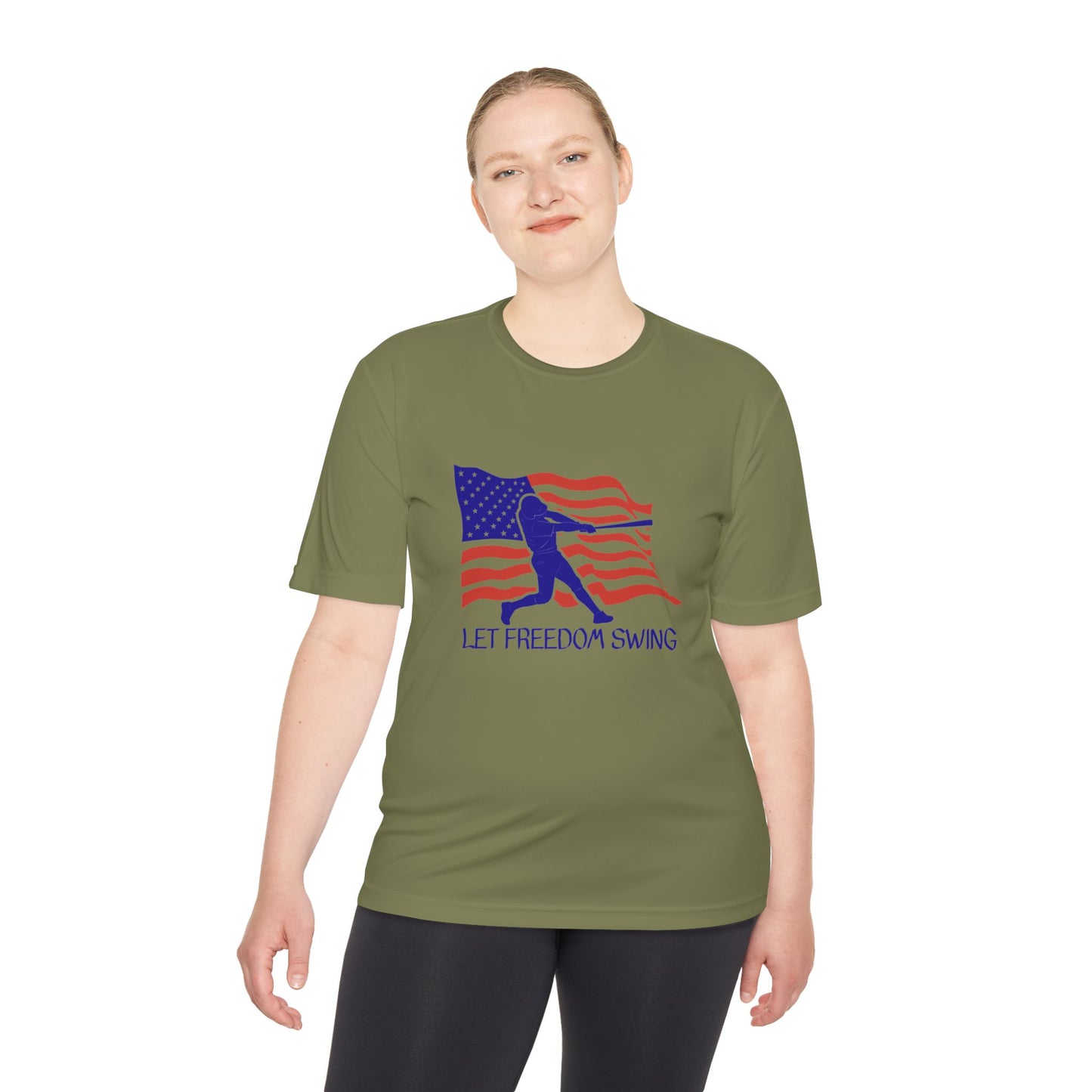 Let Freedom Swing Unisex Moisture Wicking Tee