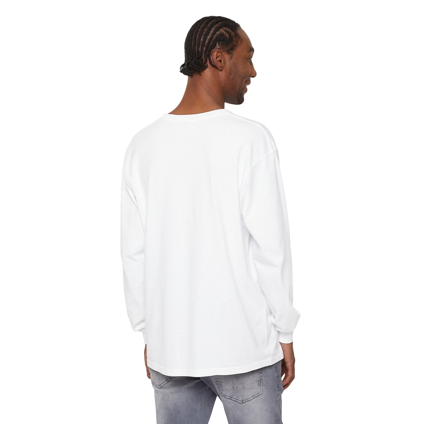 Basketball Ghost Unisex Garment-dyed Long Sleeve T-Shirt