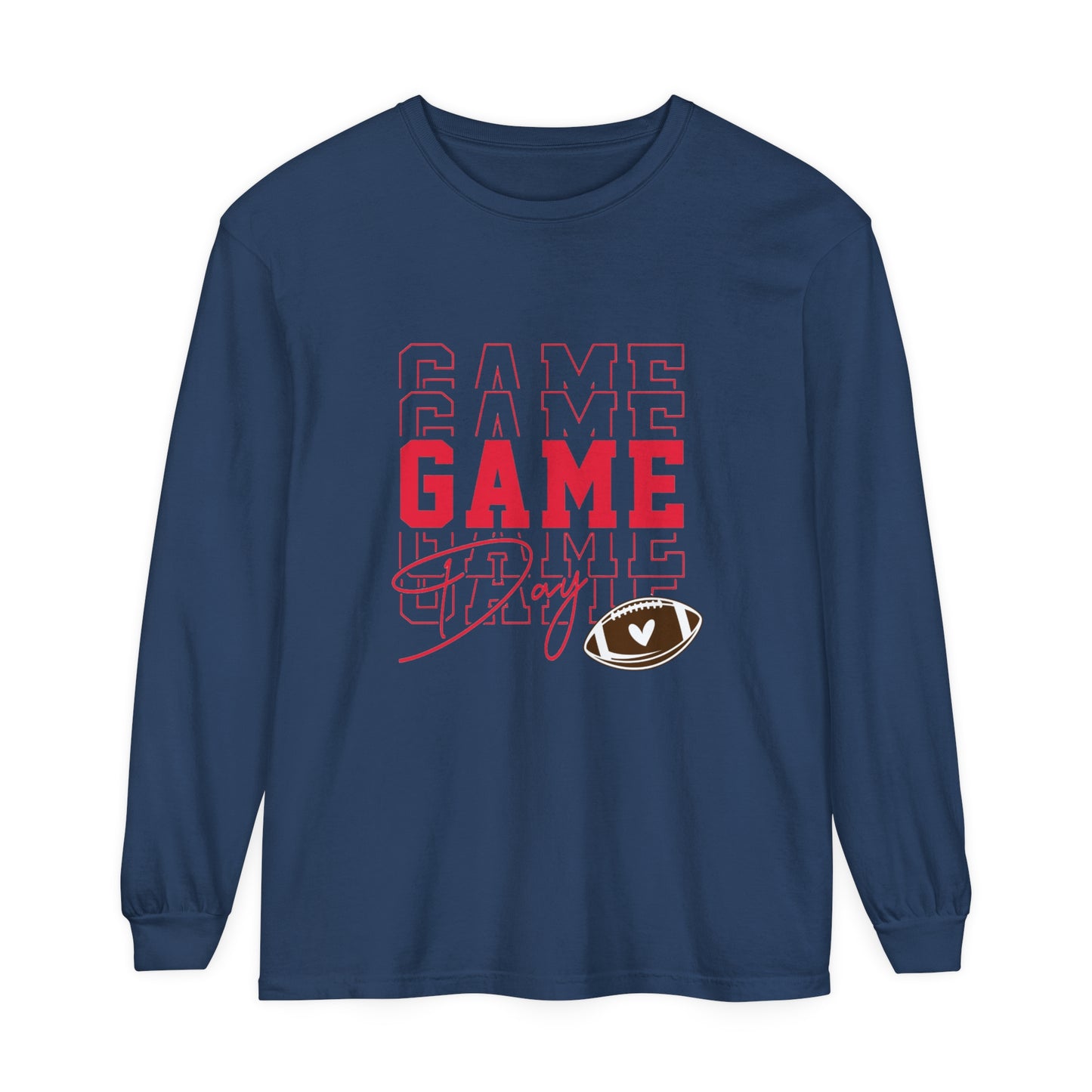 Game Day Triple Unisex Garment-dyed Long Sleeve T-Shirt