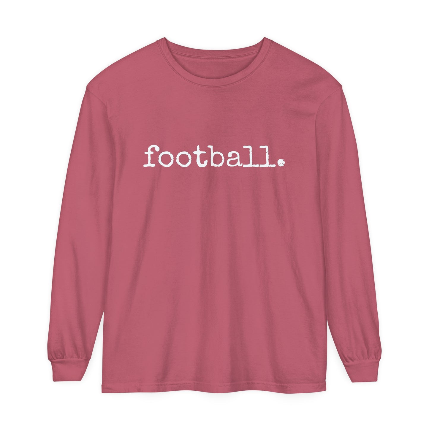 football. Unisex Garment-dyed Long Sleeve T-Shirt