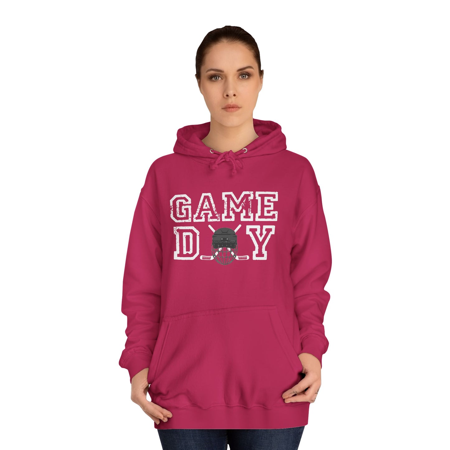 Hockey Game Day Unisex College Hoodie