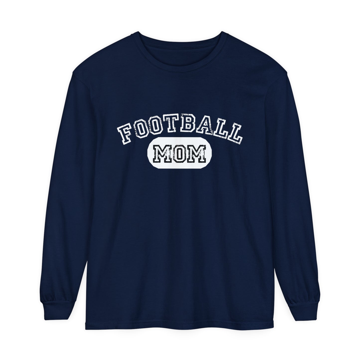 Football Mom Unisex Garment-dyed Long Sleeve T-Shirt