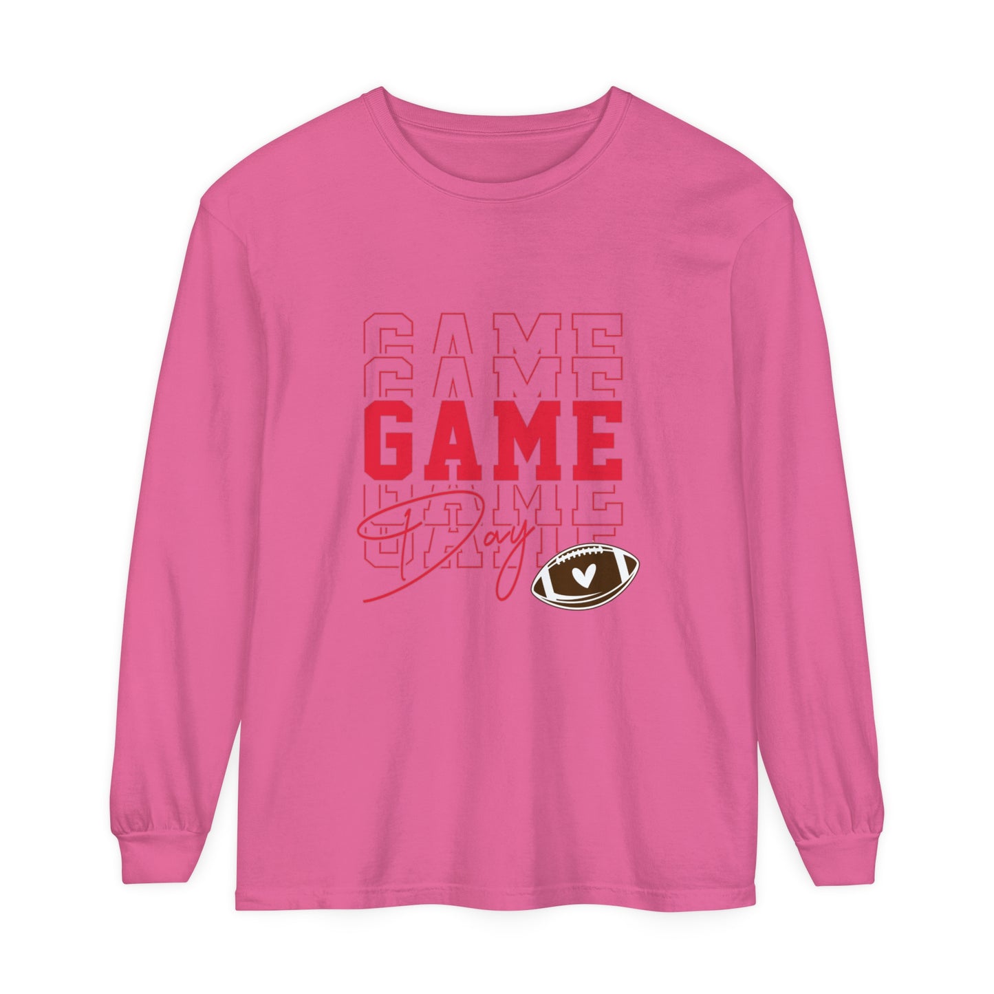 Game Day Triple Unisex Garment-dyed Long Sleeve T-Shirt