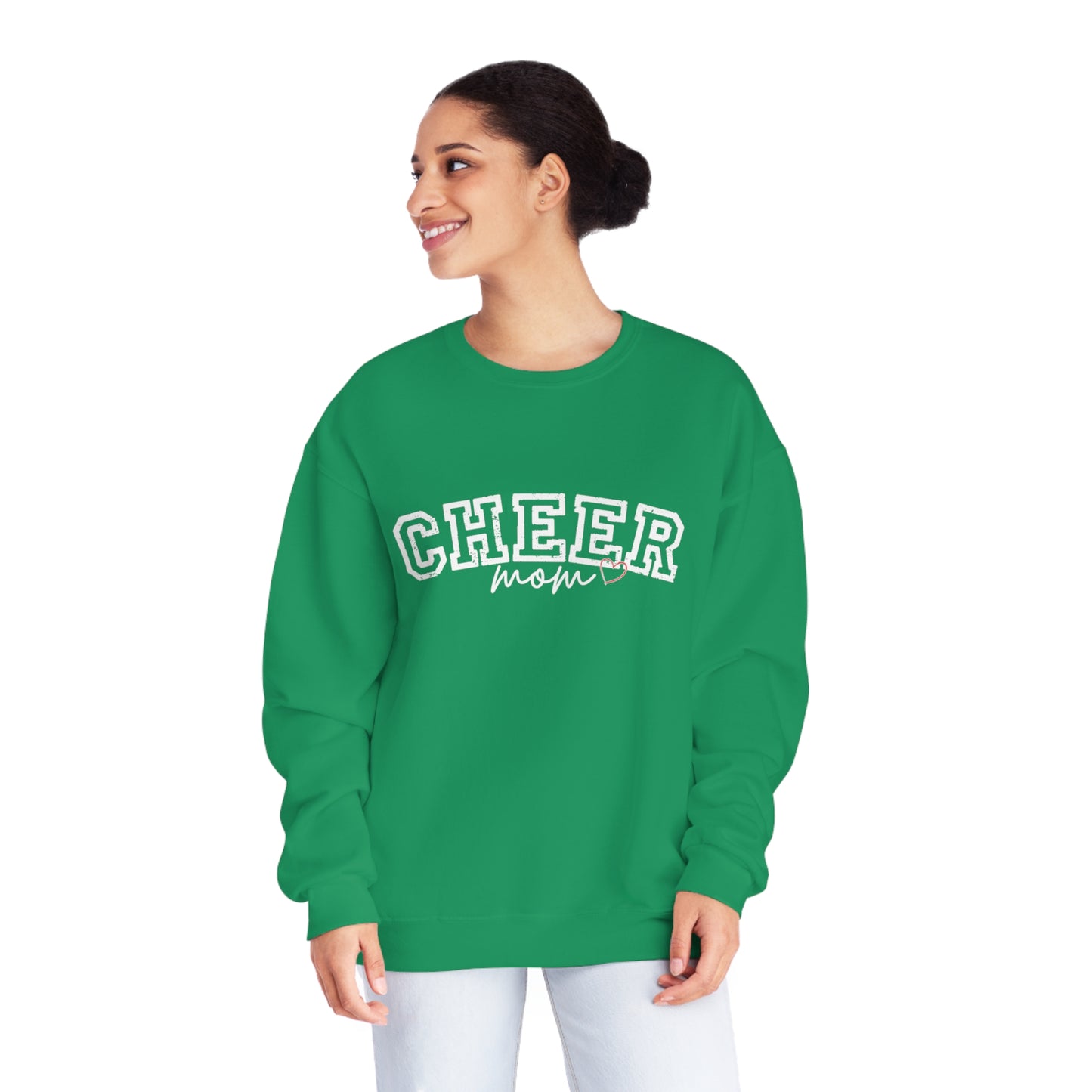 CHEER mom heart Unisex NuBlend® Crewneck Sweatshirt