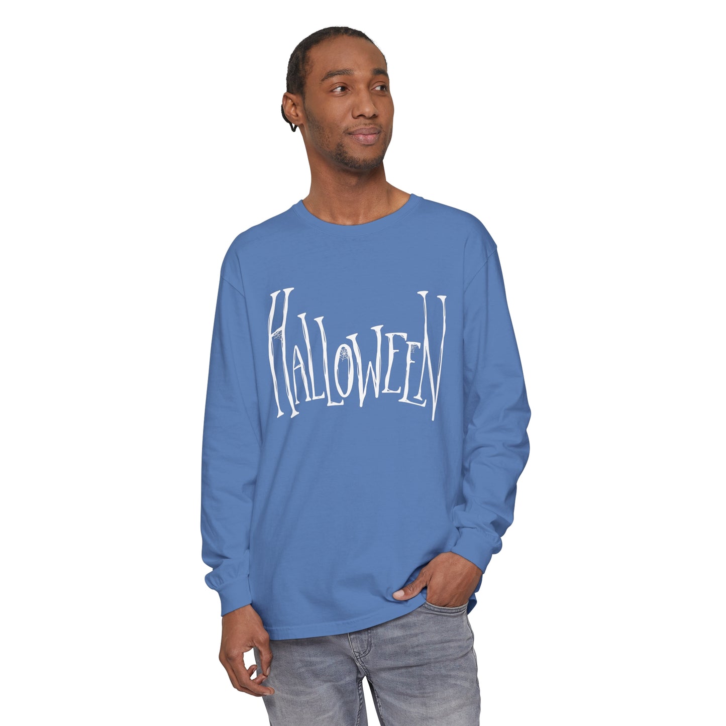 Halloween Unisex Garment-dyed Long Sleeve T-Shirt