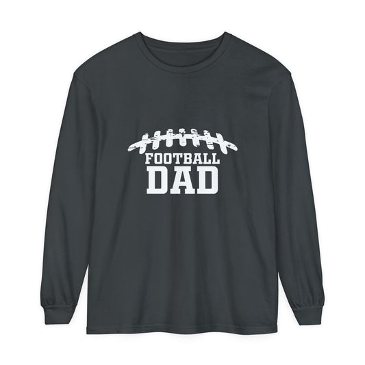 Football Dad Laces Unisex Garment-dyed Long Sleeve T-Shirt