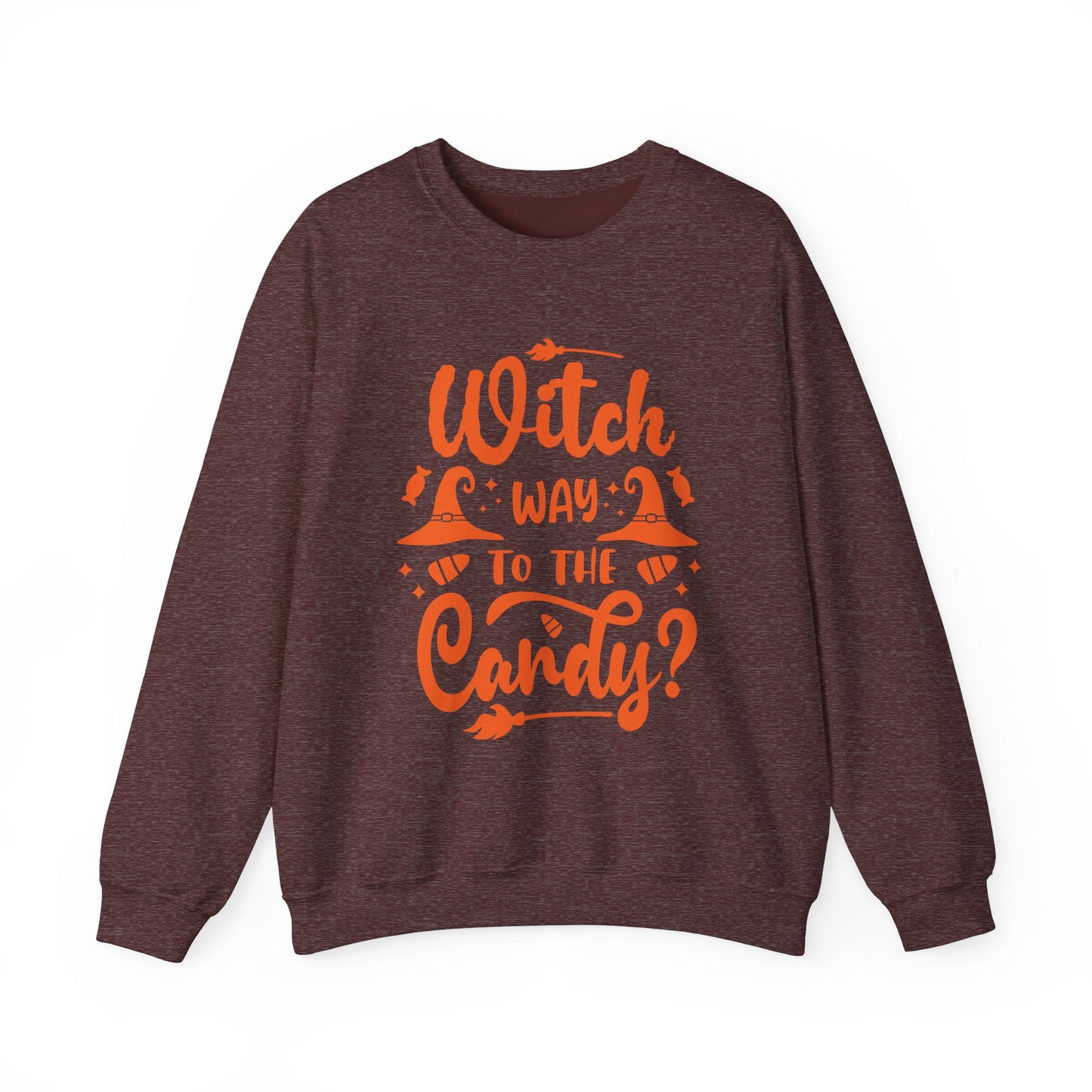 Witch way to the Candy Unisex Heavy Blend™ Crewneck Sweatshirt