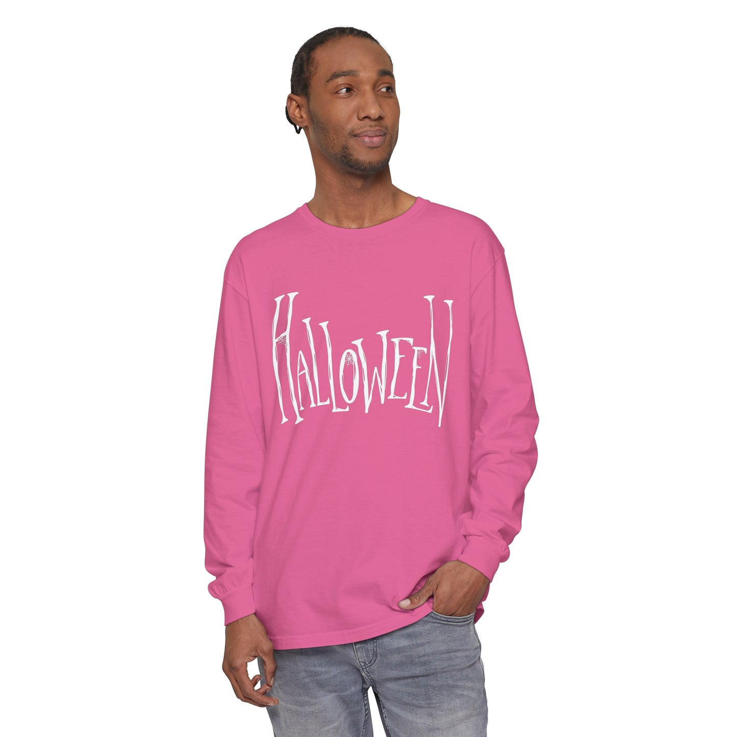 Halloween Unisex Garment-dyed Long Sleeve T-Shirt
