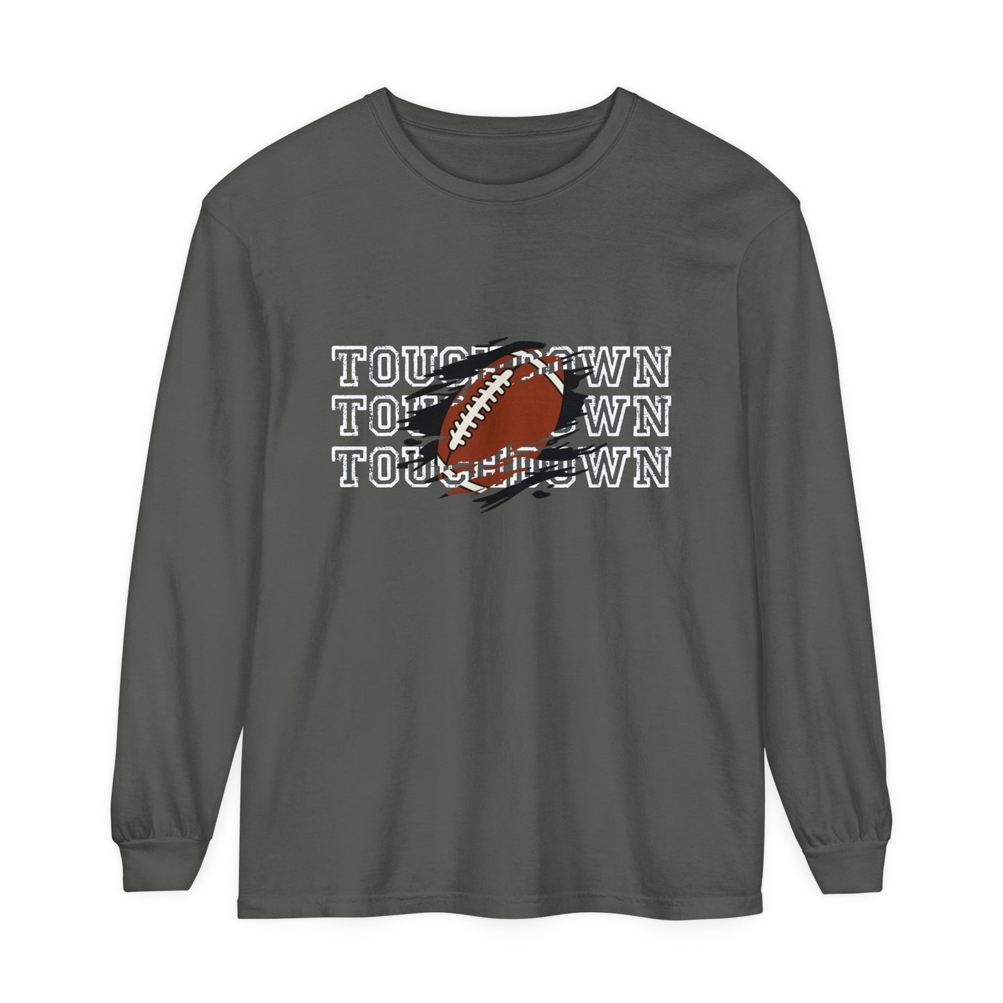 Touchdown Triple Unisex Garment-dyed Long Sleeve T-Shirt