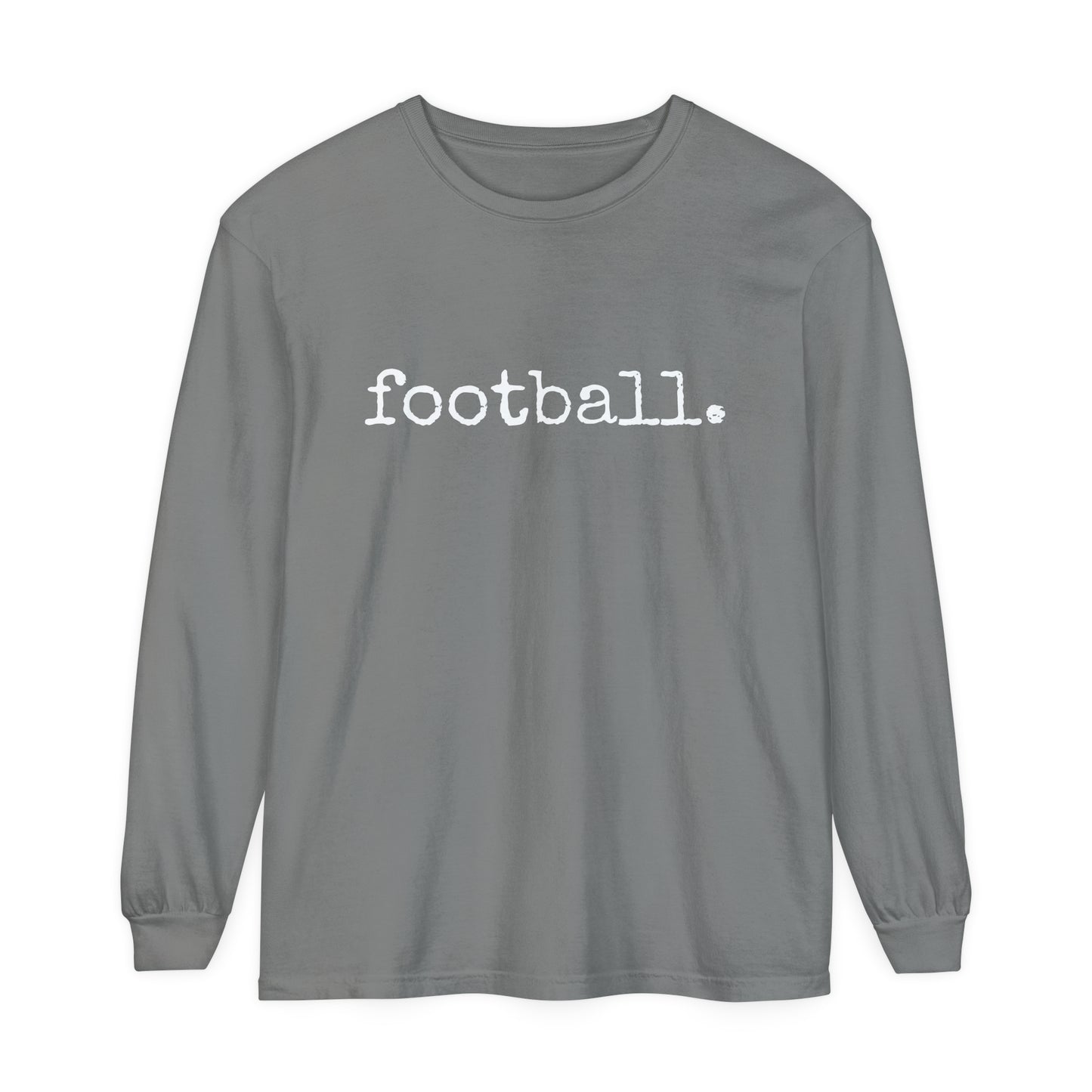 football. Unisex Garment-dyed Long Sleeve T-Shirt