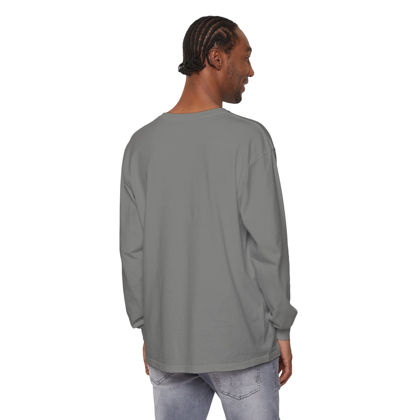 Cute Ghost Unisex Garment-dyed Long Sleeve T-Shirt