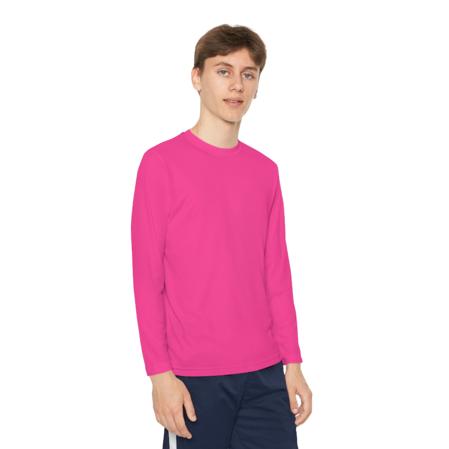 Cute Ghost Youth Long Sleeve Competitor Tee