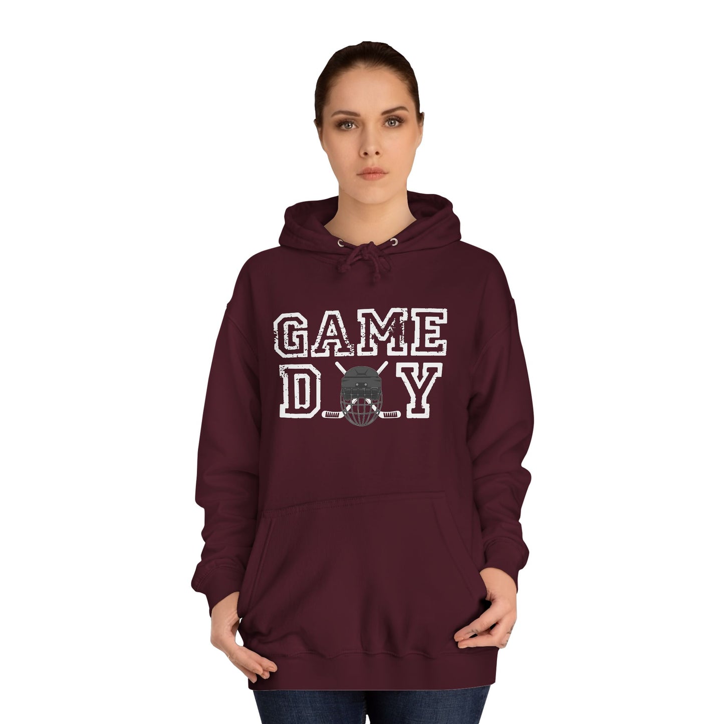 Hockey Game Day Unisex College Hoodie