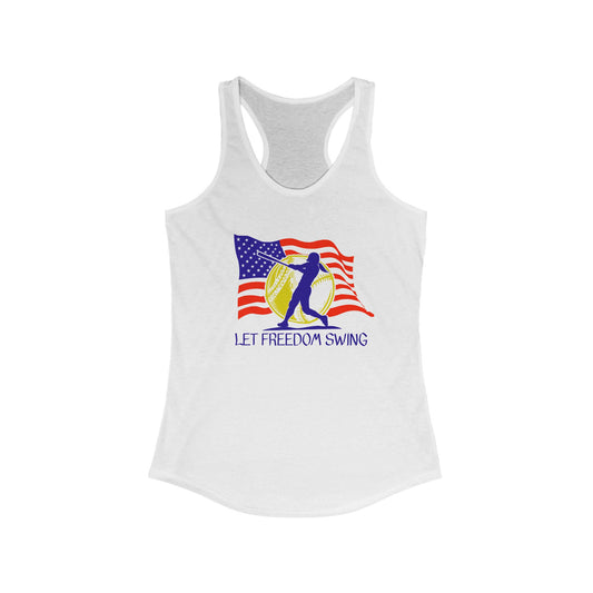 Let Freedom Swing Women's Ideal Racerback Tank