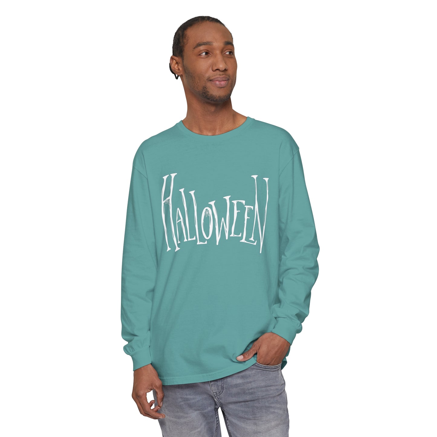 Halloween Unisex Garment-dyed Long Sleeve T-Shirt