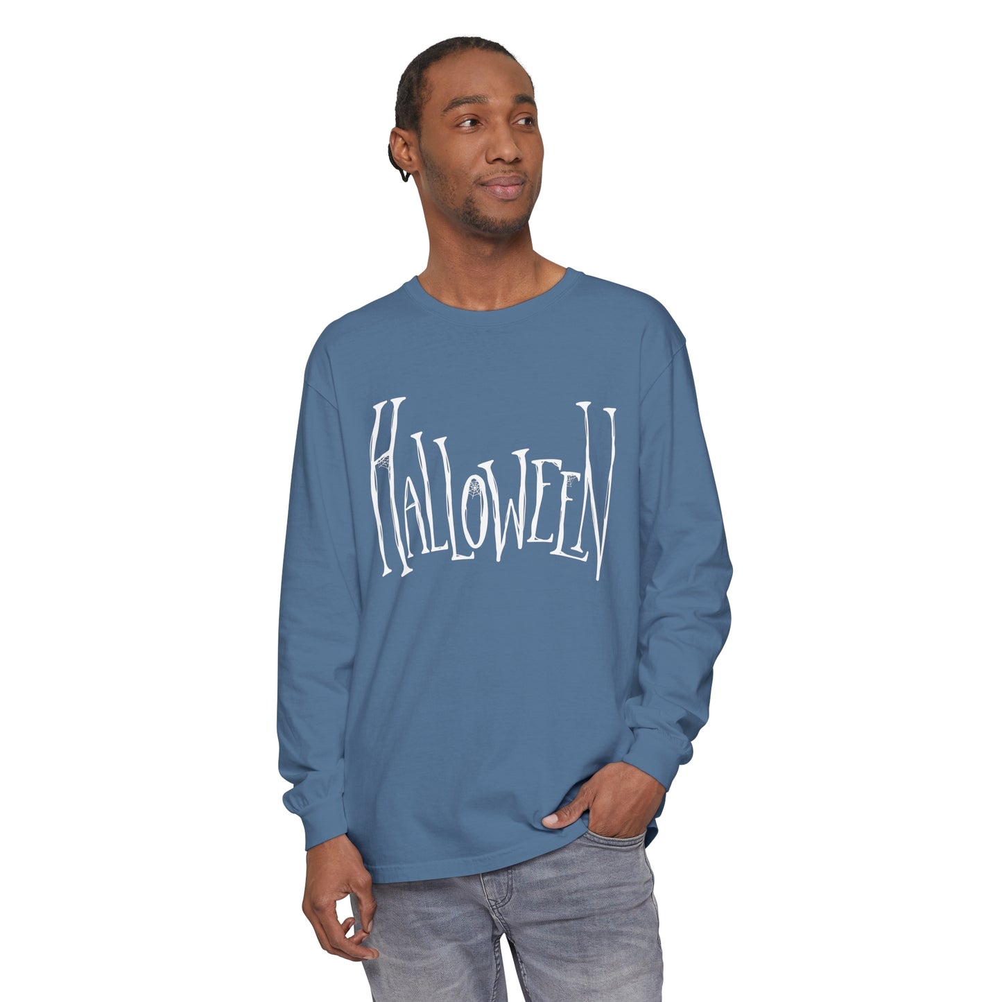 Halloween Unisex Garment-dyed Long Sleeve T-Shirt