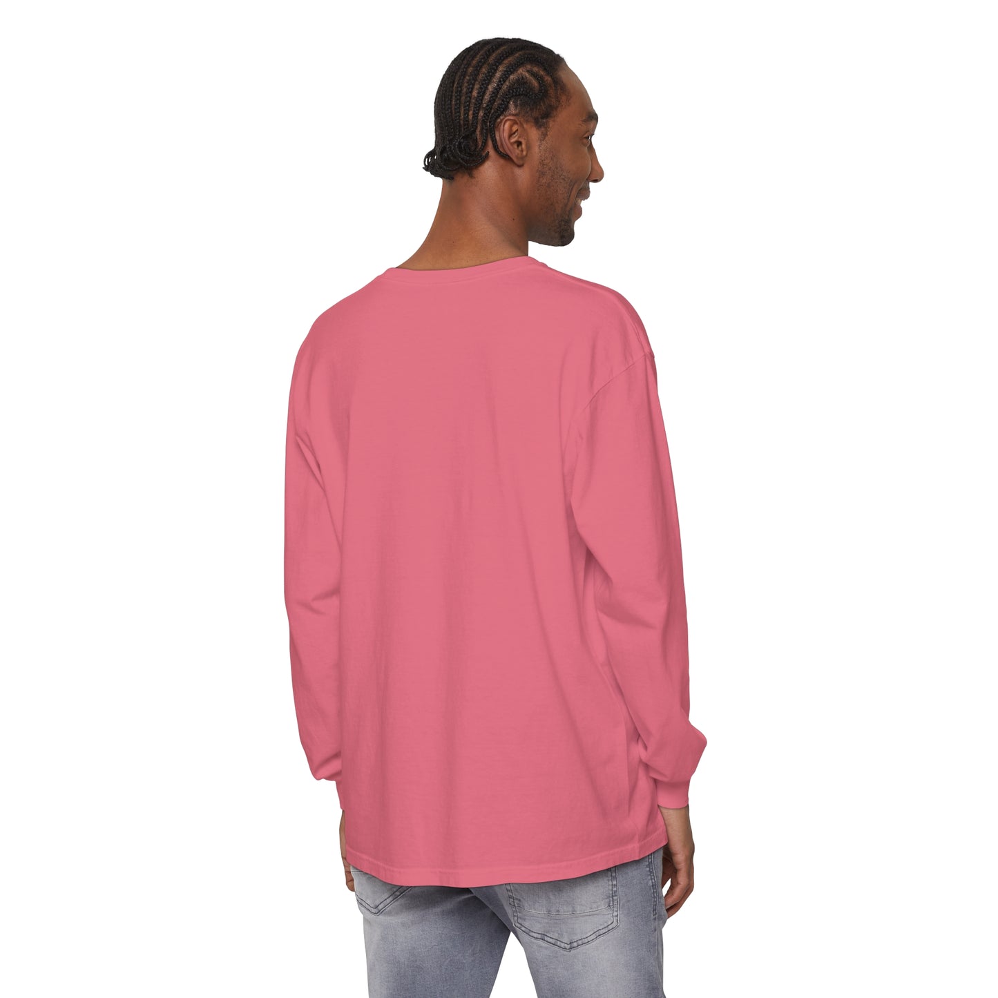 Basketball Ghost Unisex Garment-dyed Long Sleeve T-Shirt
