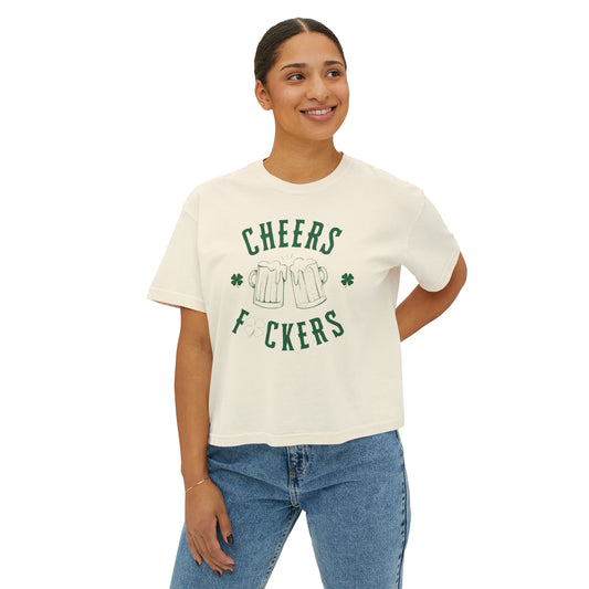 CHEERS FCKERS Women's Boxy Tee