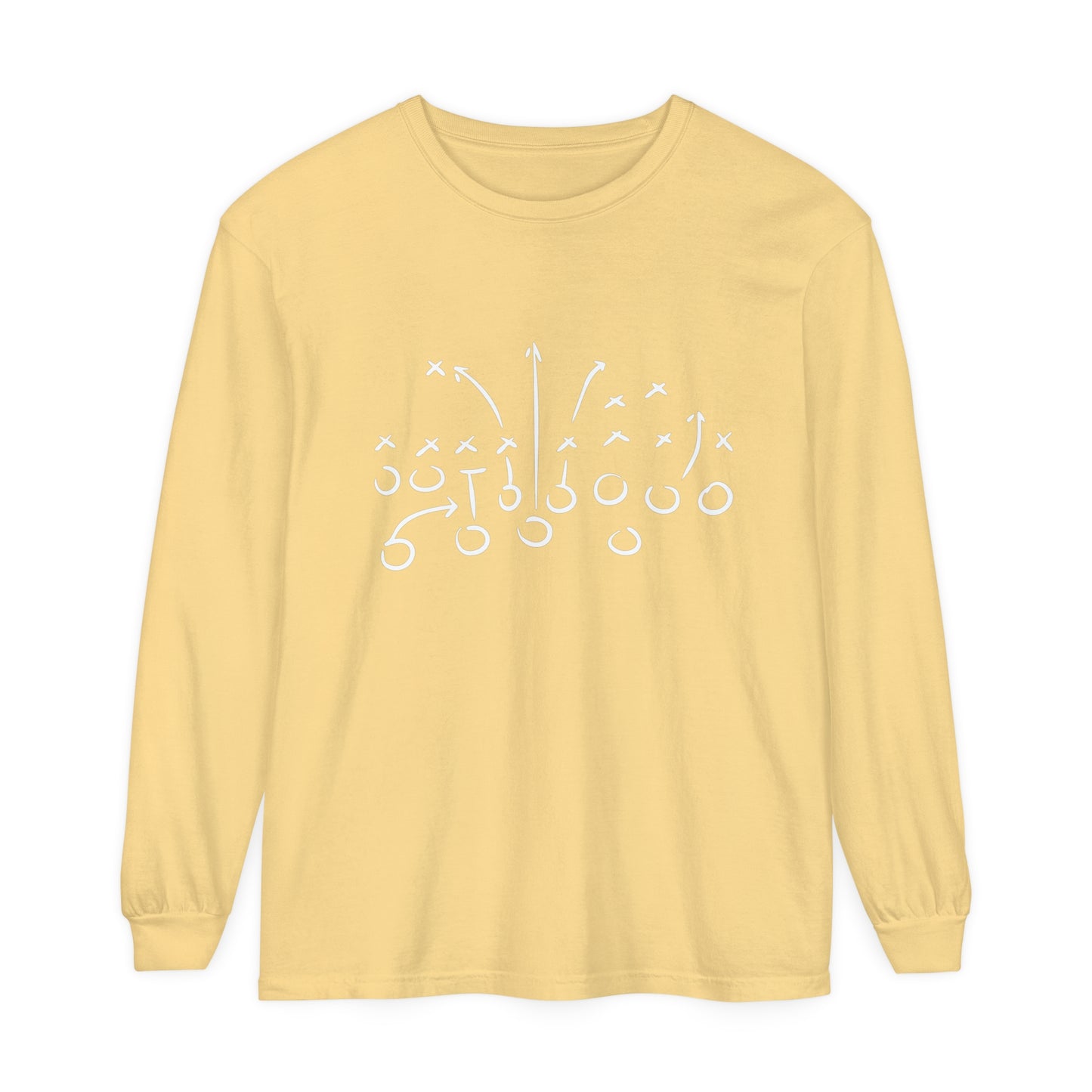 Football Play Unisex Garment-dyed Long Sleeve T-Shirt