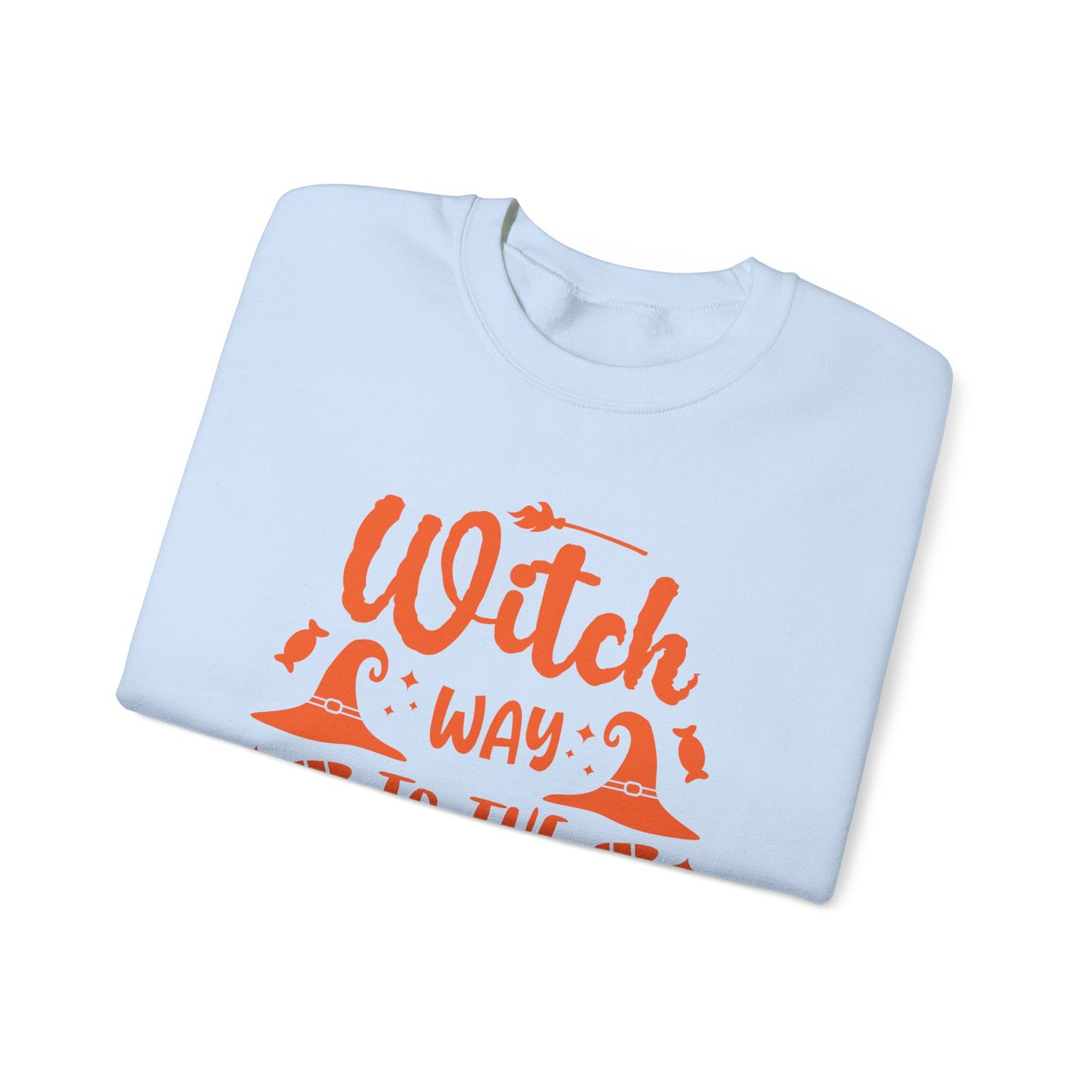 Witch way to the Candy Unisex Heavy Blend™ Crewneck Sweatshirt