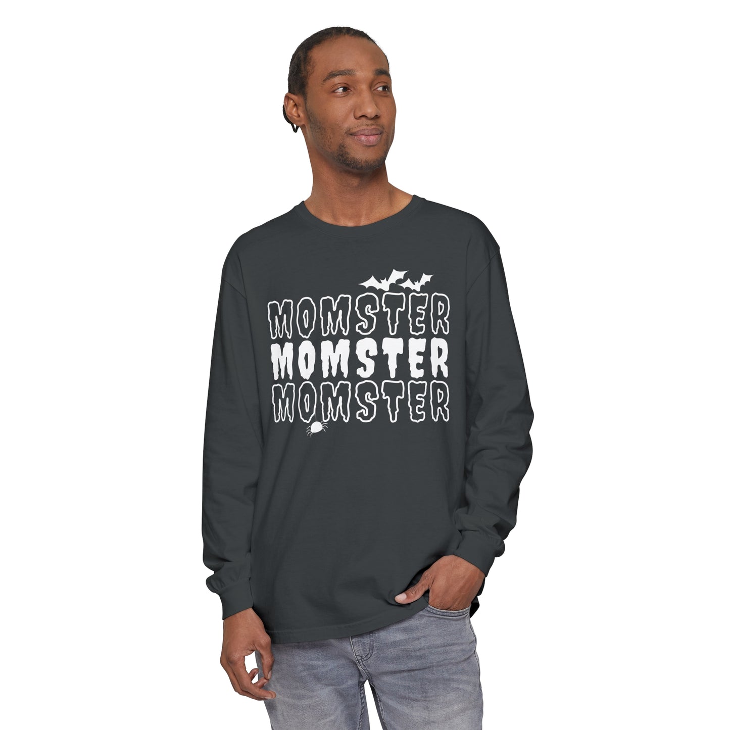 Momster Unisex Garment-dyed Long Sleeve T-Shirt