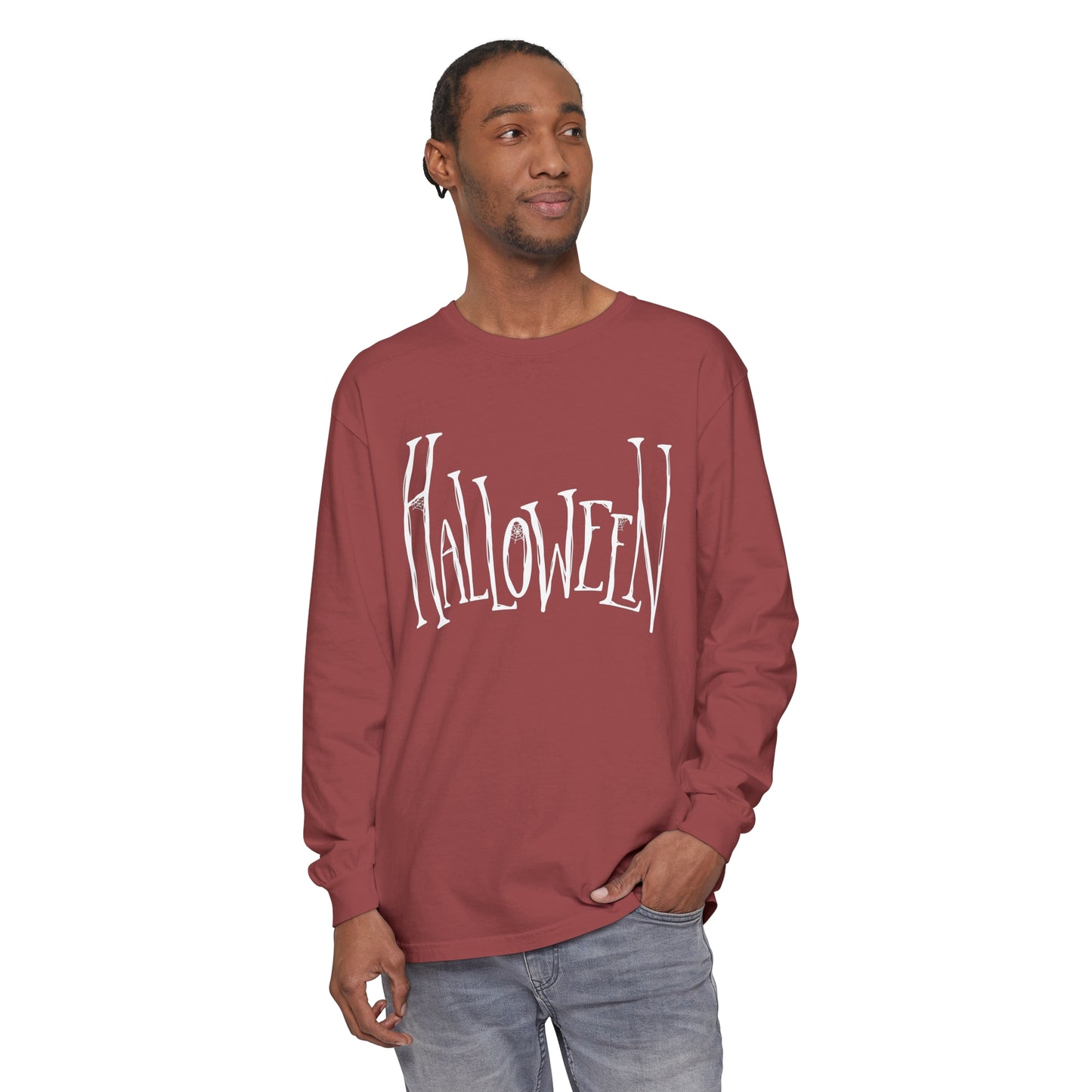 Halloween Unisex Garment-dyed Long Sleeve T-Shirt