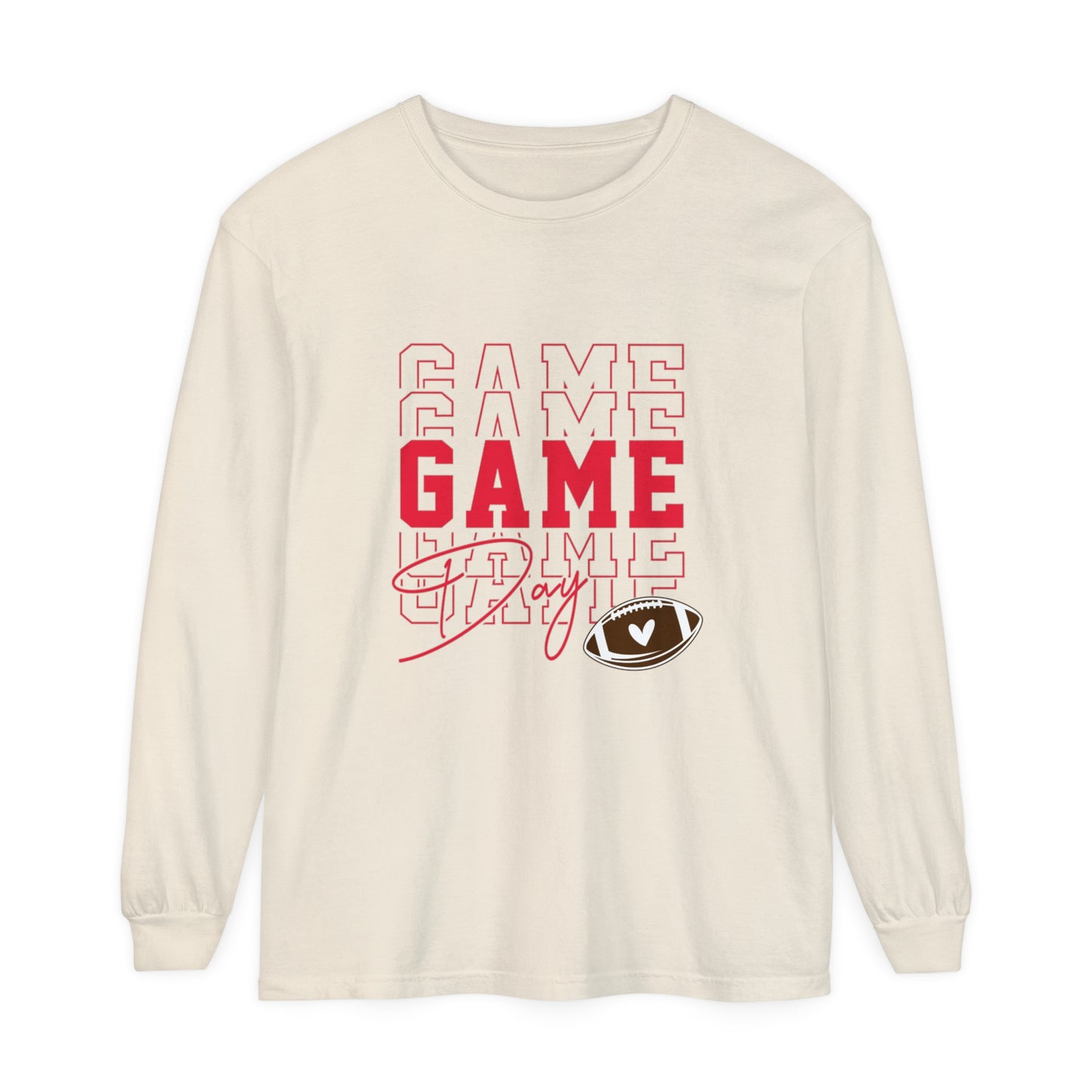 Game Day Triple Unisex Garment-dyed Long Sleeve T-Shirt