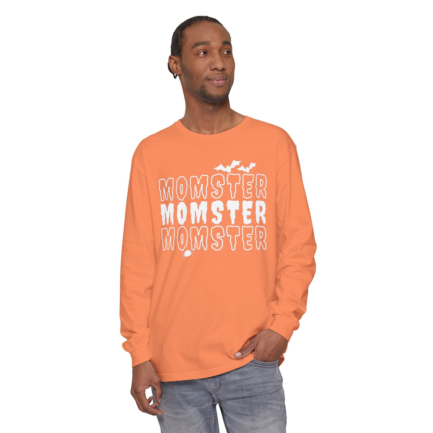 Momster Unisex Garment-dyed Long Sleeve T-Shirt