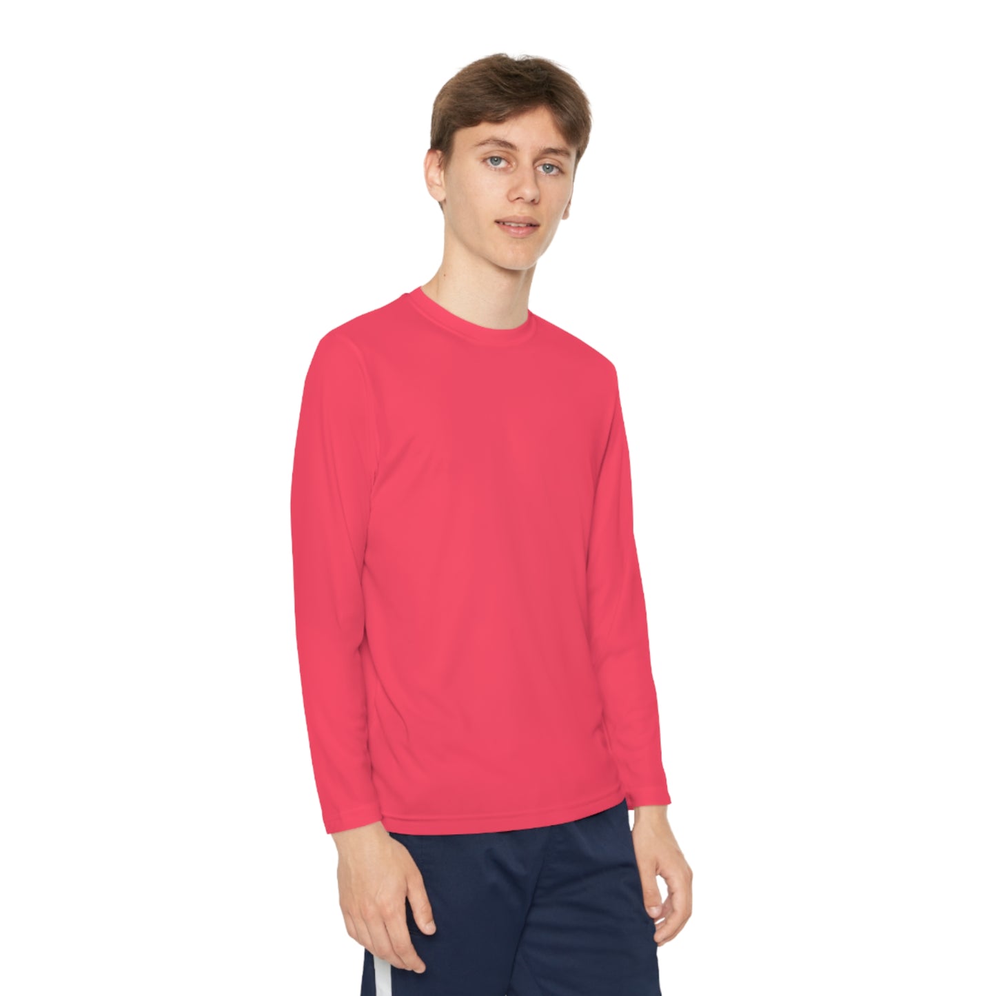 Cute Ghost Youth Long Sleeve Competitor Tee