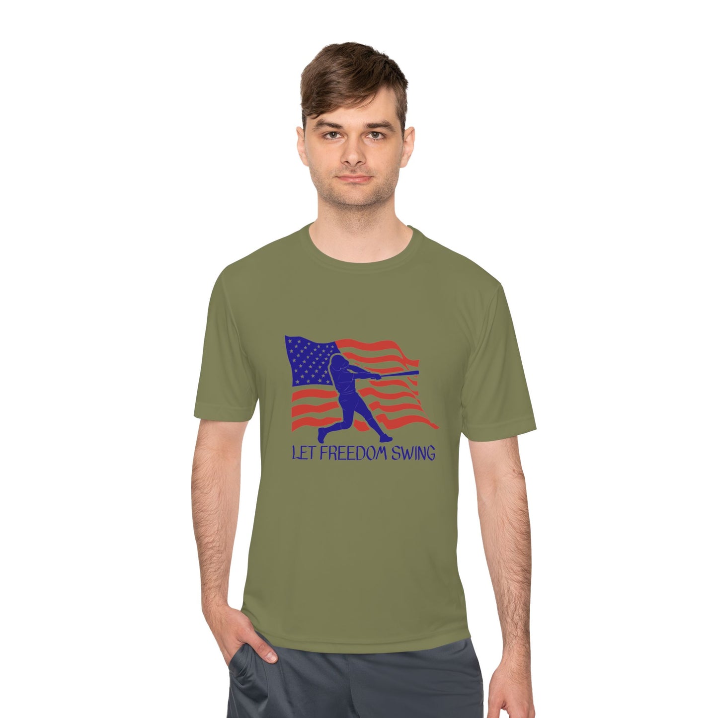 Let Freedom Swing Unisex Moisture Wicking Tee