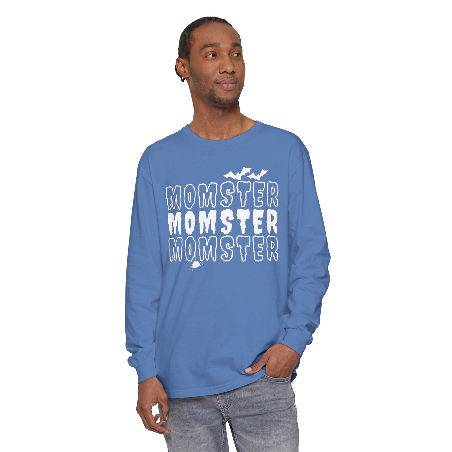 Momster Unisex Garment-dyed Long Sleeve T-Shirt