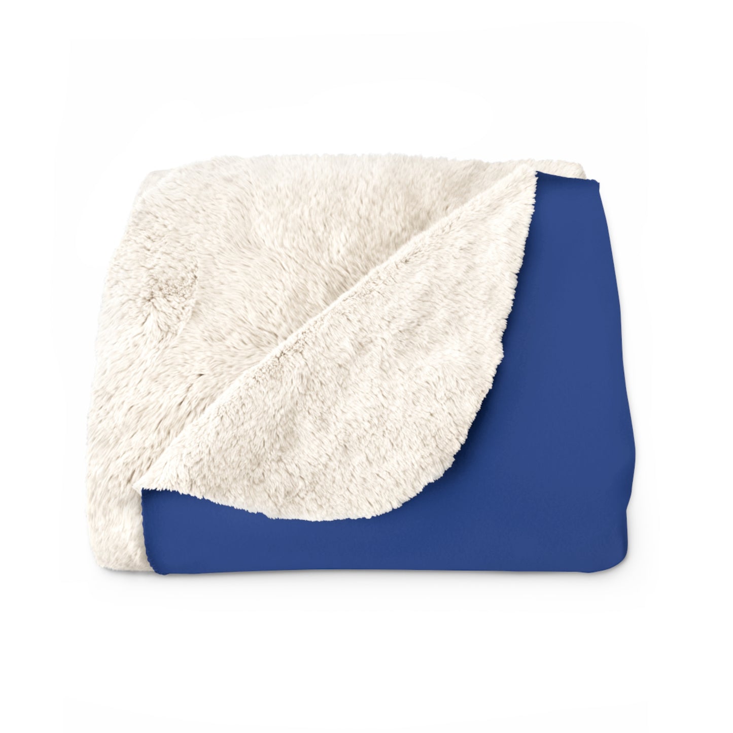 BLUE AND ORANGE Sherpa Fleece Blanket