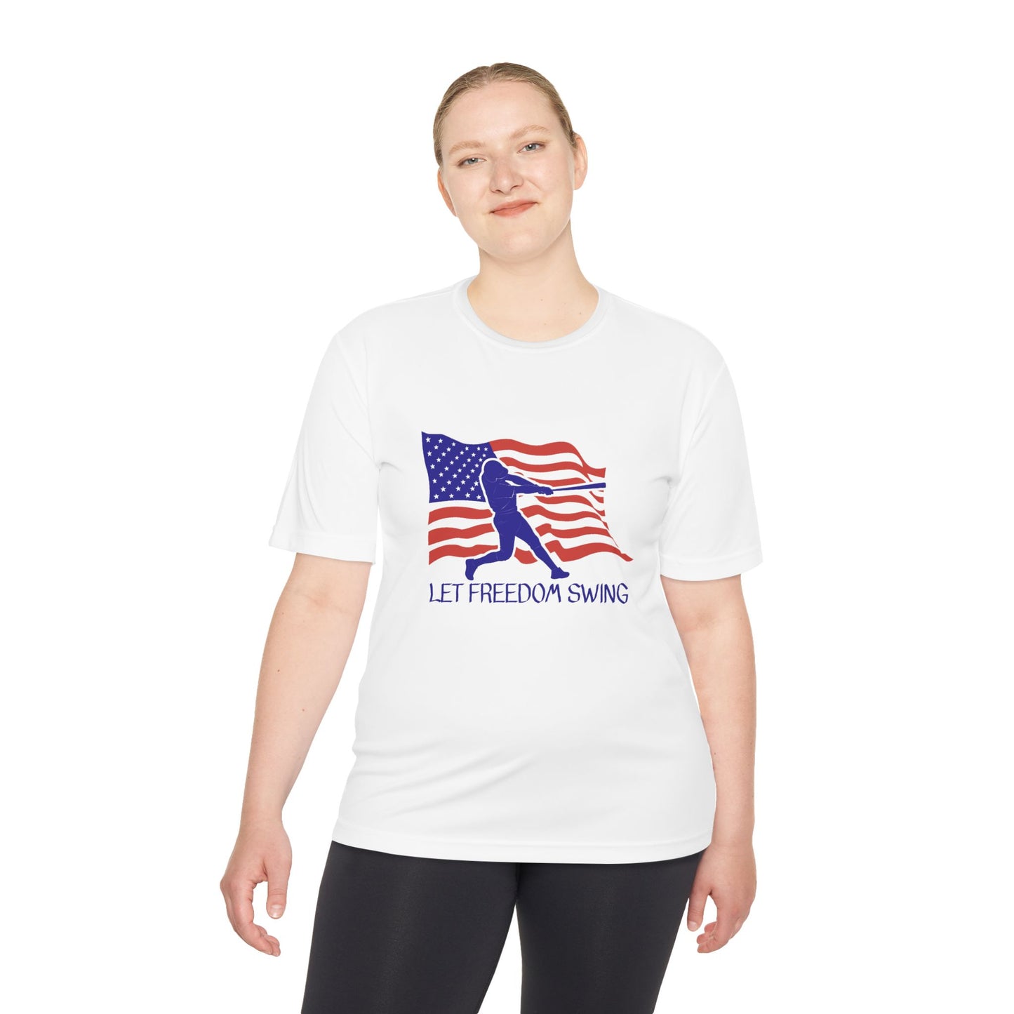 Let Freedom Swing Unisex Moisture Wicking Tee