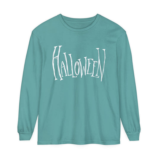 Halloween Unisex Garment-dyed Long Sleeve T-Shirt