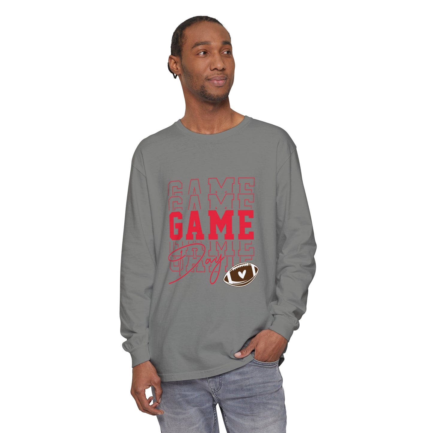 Game Day Triple Unisex Garment-dyed Long Sleeve T-Shirt