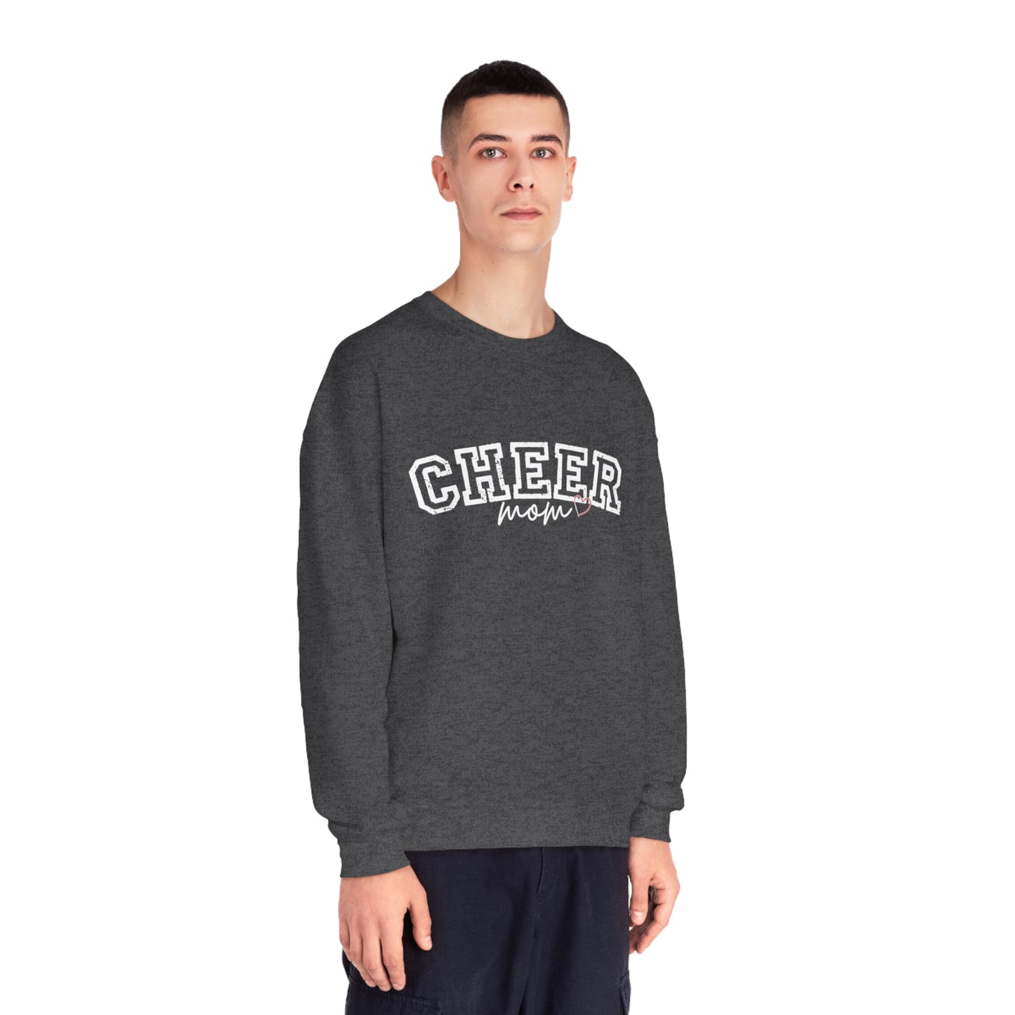 CHEER mom heart Unisex NuBlend® Crewneck Sweatshirt