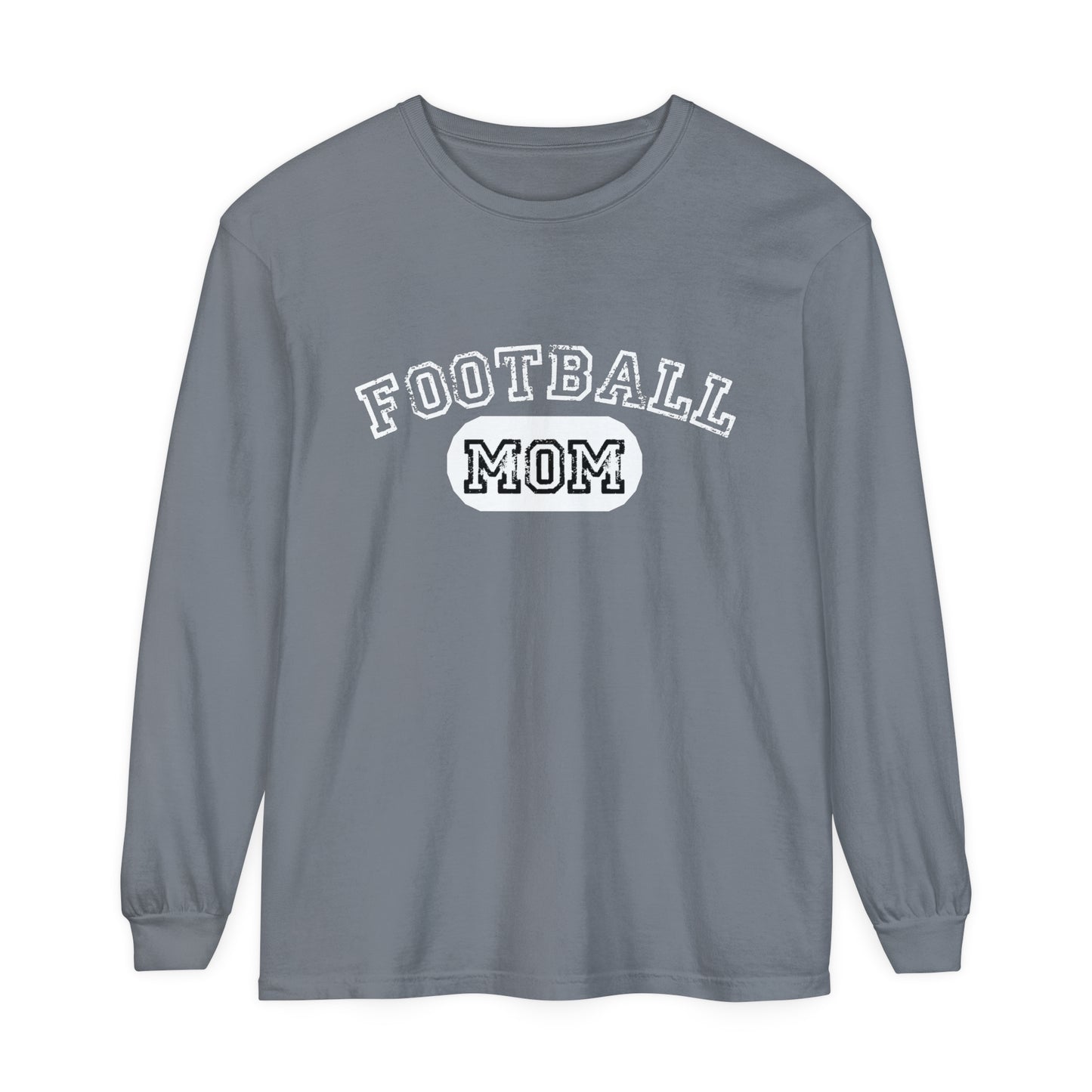 Football Mom Unisex Garment-dyed Long Sleeve T-Shirt