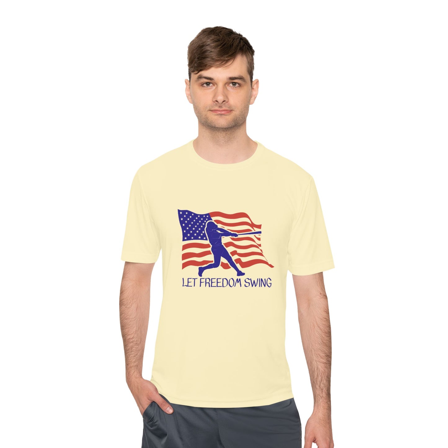 Let Freedom Swing Unisex Moisture Wicking Tee