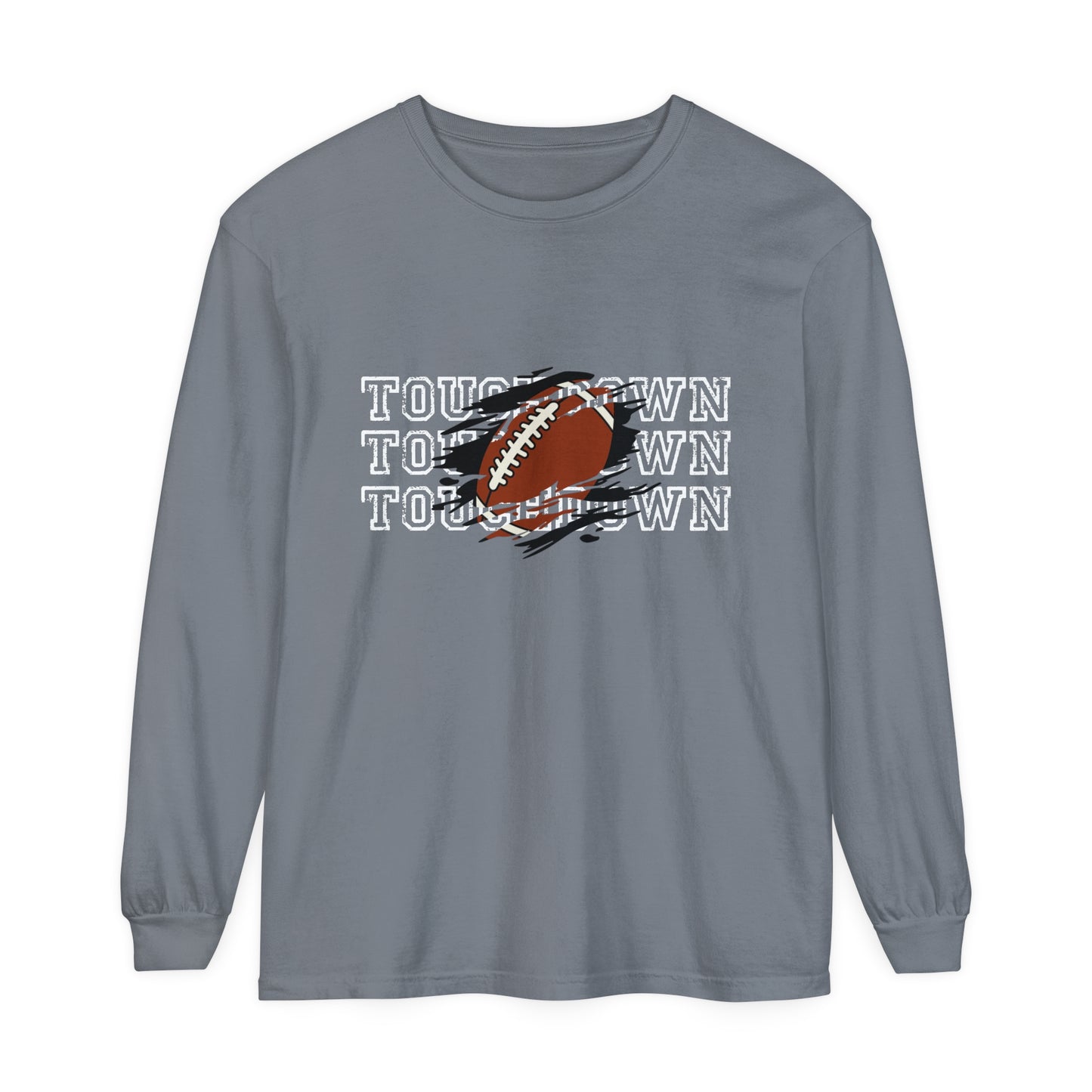 Touchdown Triple Unisex Garment-dyed Long Sleeve T-Shirt