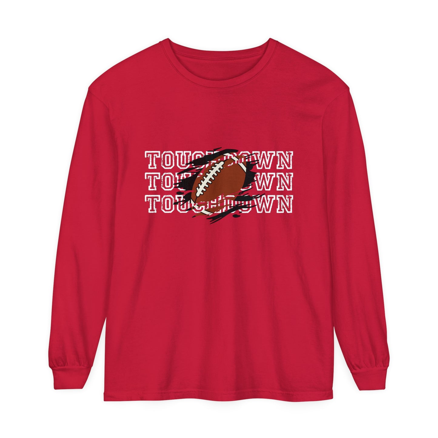 Touchdown Triple Unisex Garment-dyed Long Sleeve T-Shirt