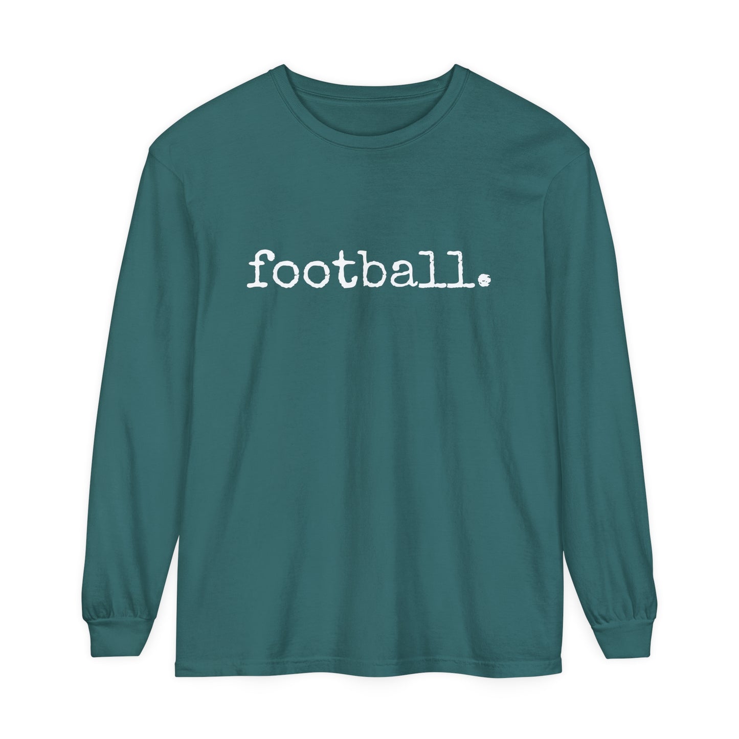 football. Unisex Garment-dyed Long Sleeve T-Shirt