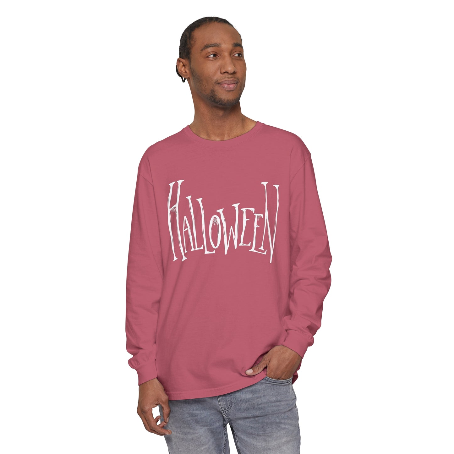 Halloween Unisex Garment-dyed Long Sleeve T-Shirt