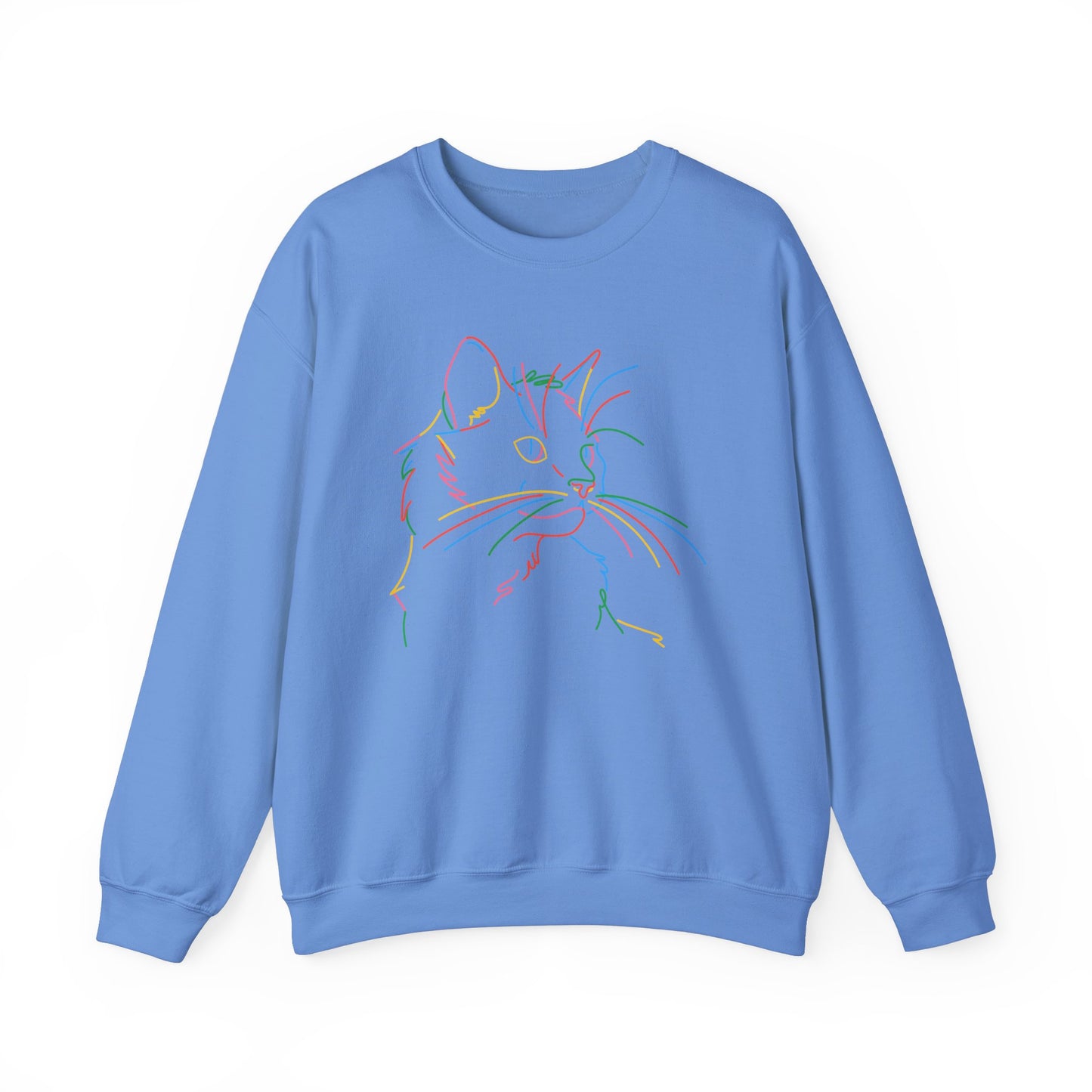 Colorful Cat Unisex Heavy Blend™ Crewneck Sweatshirt