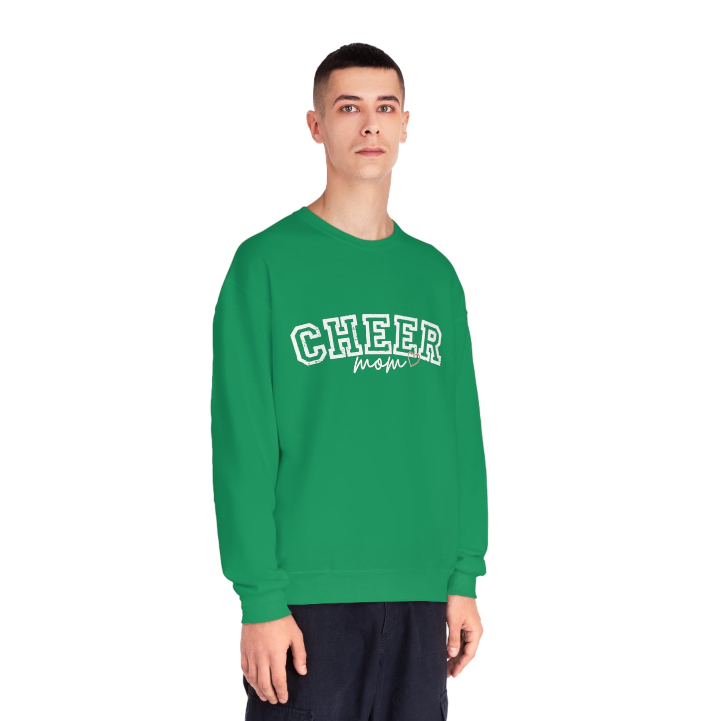 CHEER mom heart Unisex NuBlend® Crewneck Sweatshirt