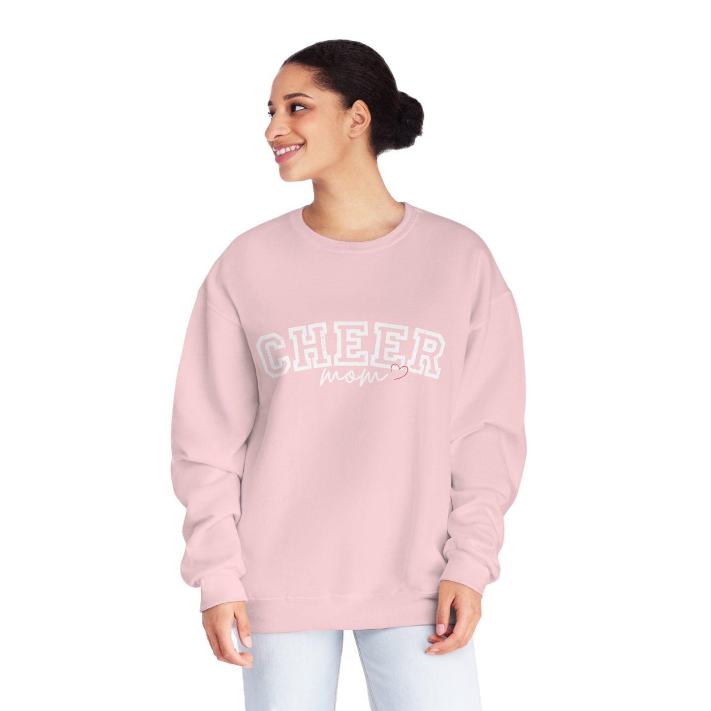 CHEER mom heart Unisex NuBlend® Crewneck Sweatshirt